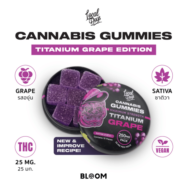 Local Boys - Gummies Sativa - Titanium Grape Edition - 250mg - Image 2