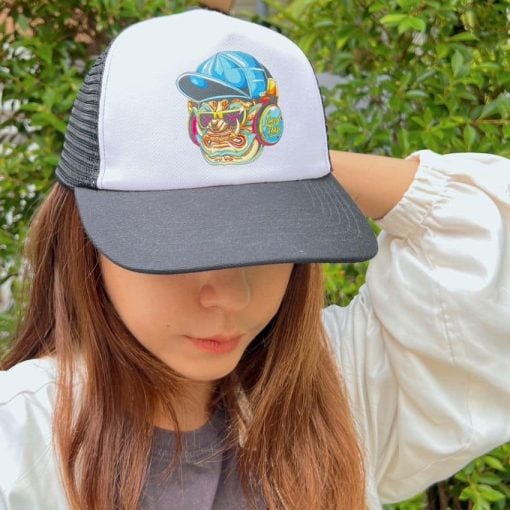 Local Boys - Yak - Trucker Hat -2 - With female model